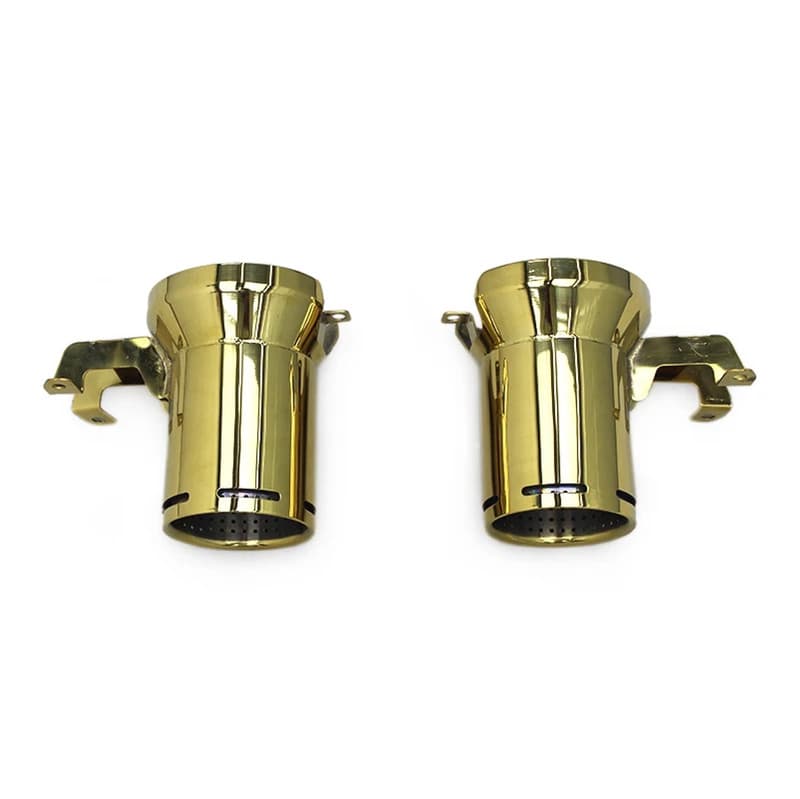 Lamborghini aventador gold plated exhaust tips